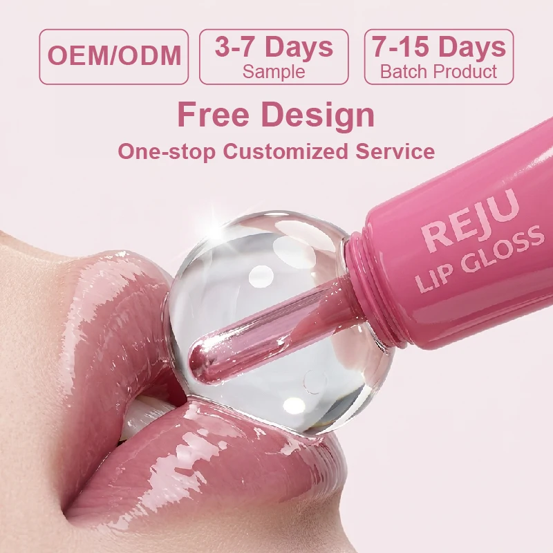 Hot Selling Customizable Vegan Moisturizing Lip Balm Vendors Long Lasting Transparent Plumping Glossy Lip Gloss for Care