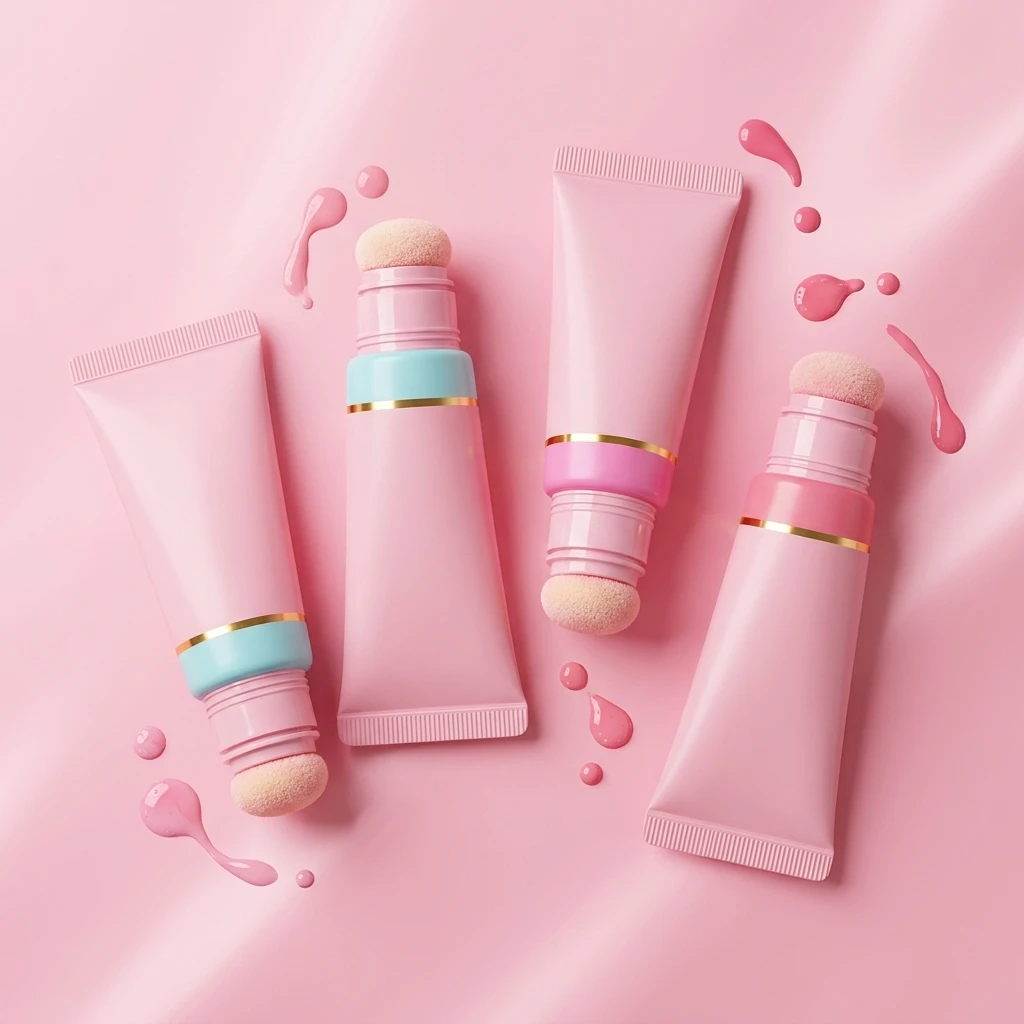 OEM Makeup Cream Blush Plump Cheek Tint Vegan Customizable High Quality Blusher Soft Squeeze Tube Private Label Liquid Blush