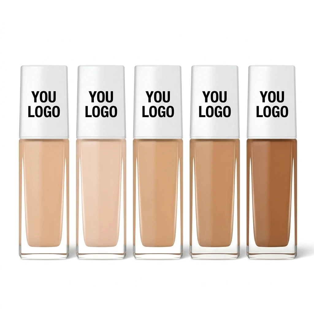 OEM All Skin Tones Hydrating Foundation for Dry Skin Anti Caking Anti Flaking 30 Shades Available Vegan Cruelty Free Foundation
