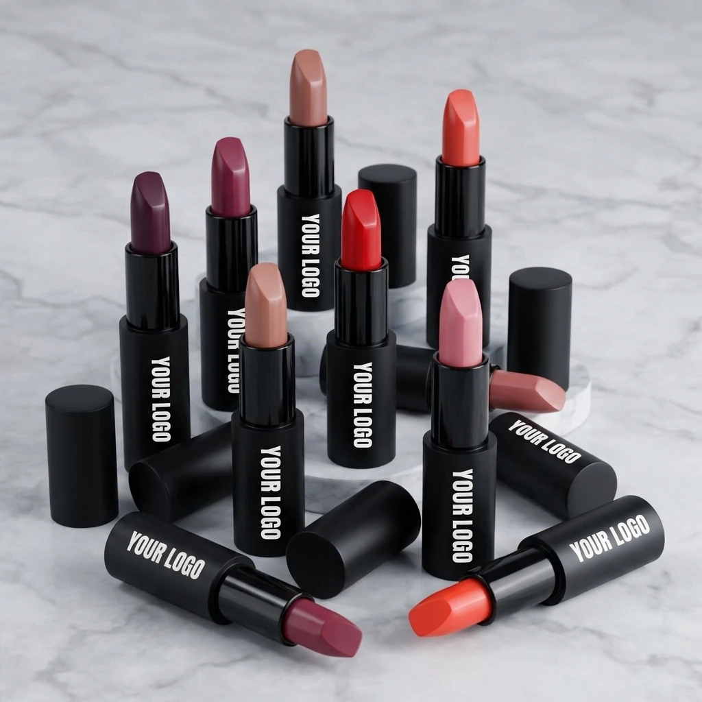 Custom Waterproof Matte Lipstick Private Label Non-sticky Moisturizing Long Lasting Mineral Vegan Red Lip Stick Makeup OEM