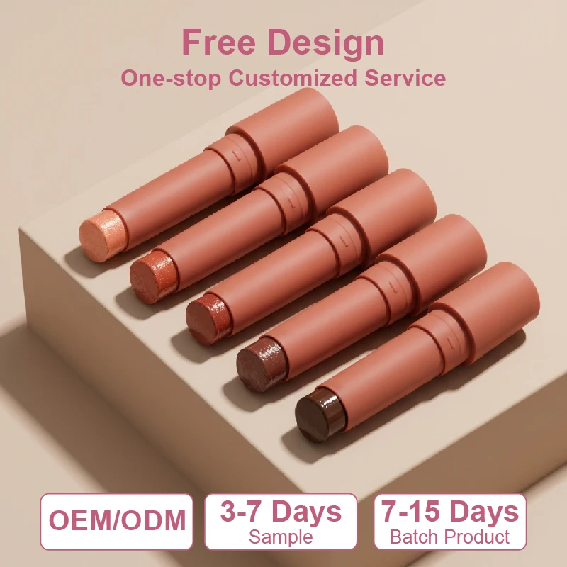 Hot Selling Cream Vegan Mineral Moisturizing Waterproof Long Lasting Personalized Lip Balm Sunscreen 7g Stick Lipstick OEM