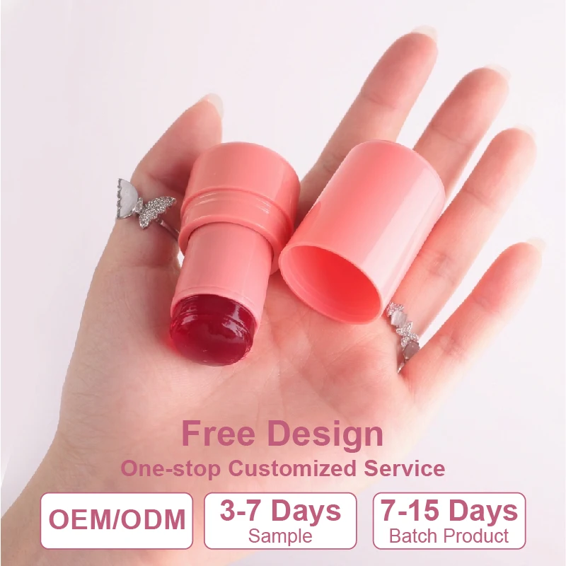 Wholesale Custom Logo Cheek Blush High Quality Tint Pink Cream Blush Private Label Waterproof Vegan Face Makeup OEM Blush Stick