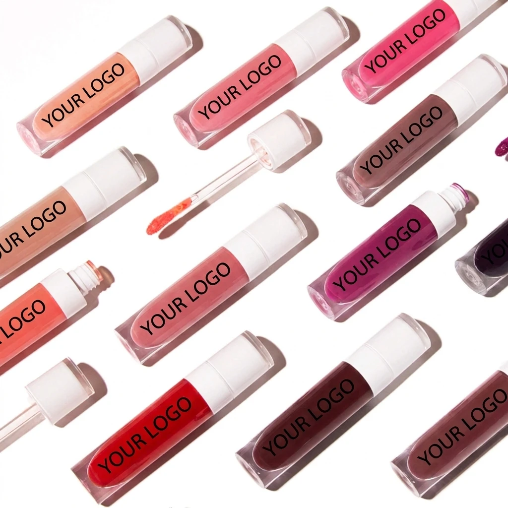 Customizable Private Label Lipgloss 40 Colors Shimmer Lip Gloss Wholesale clear Vendor Lip Gloss High-Shine Liquid Lipstick