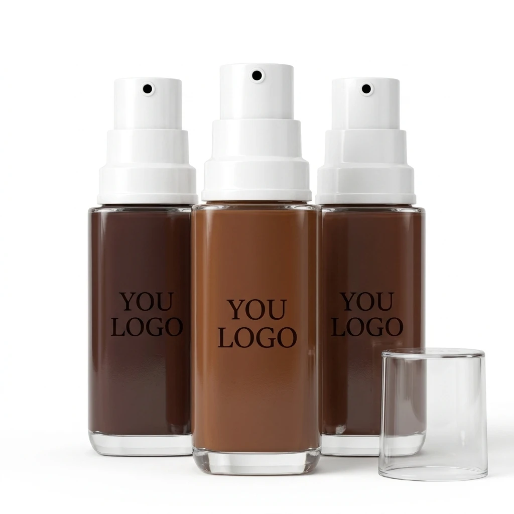 Customizable New Arrivals Vegan Matte Waterproof Full Coverage Foundation Makeup Custom logo Private Label Liquid Foundation