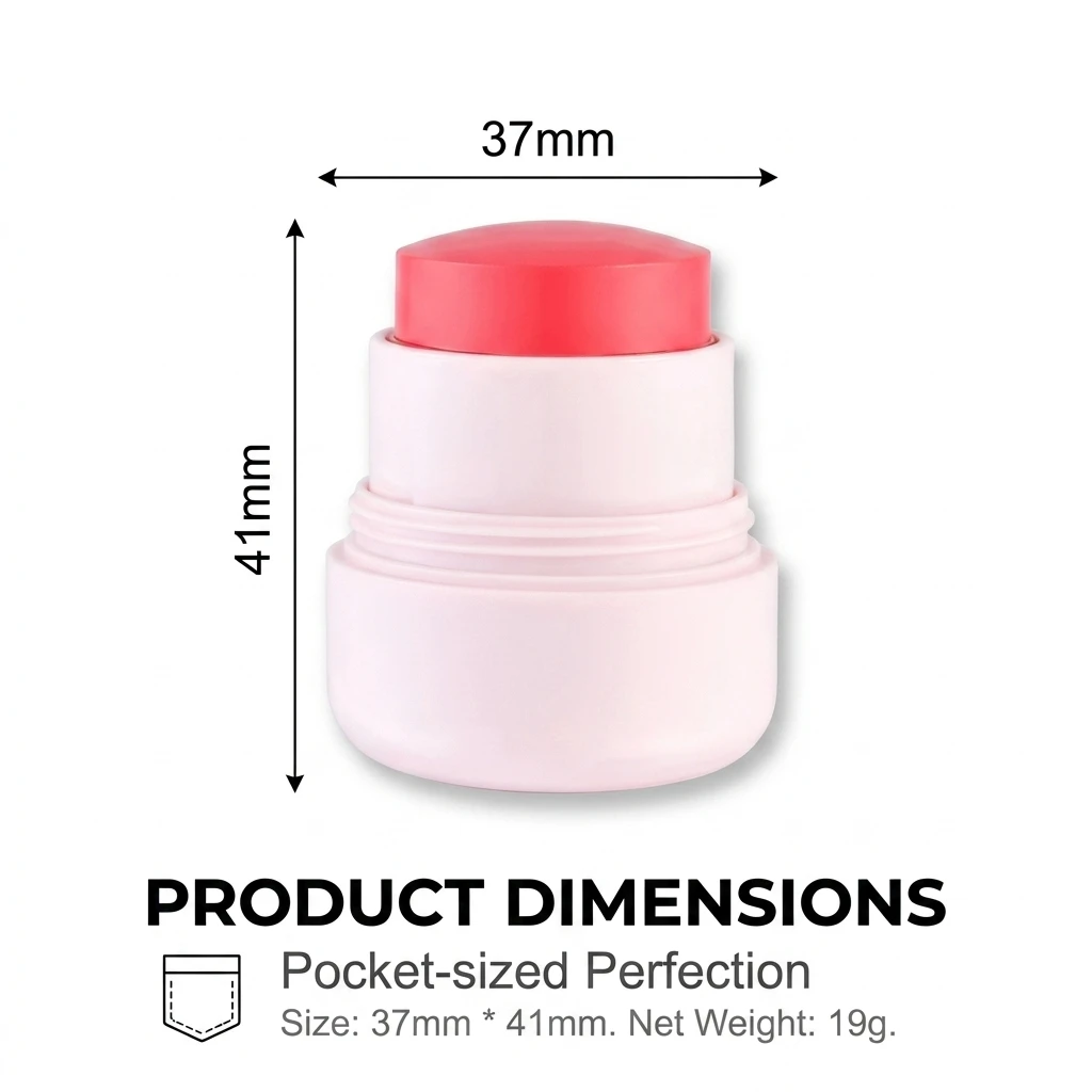OEM Custom Makeup Vegan Cute Blush With Your Logo Cruelty Free Waterproof Daily Tinted Pink Cream Blush Stick Private Label