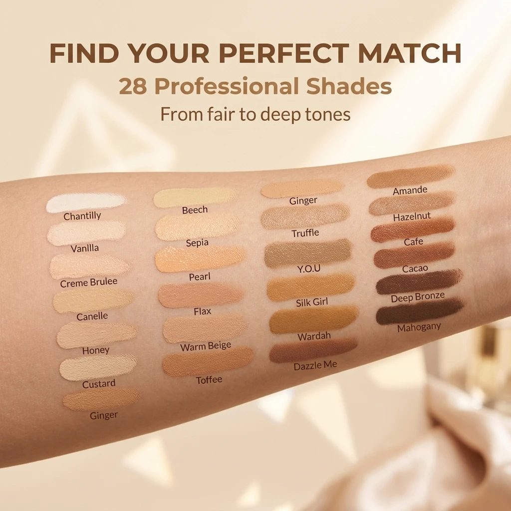 Private Label Cosmetics Face Natural Matte Full Coverage Vegan Waterproof Concealer Cream Creamy-textured Multi-shade Concealer