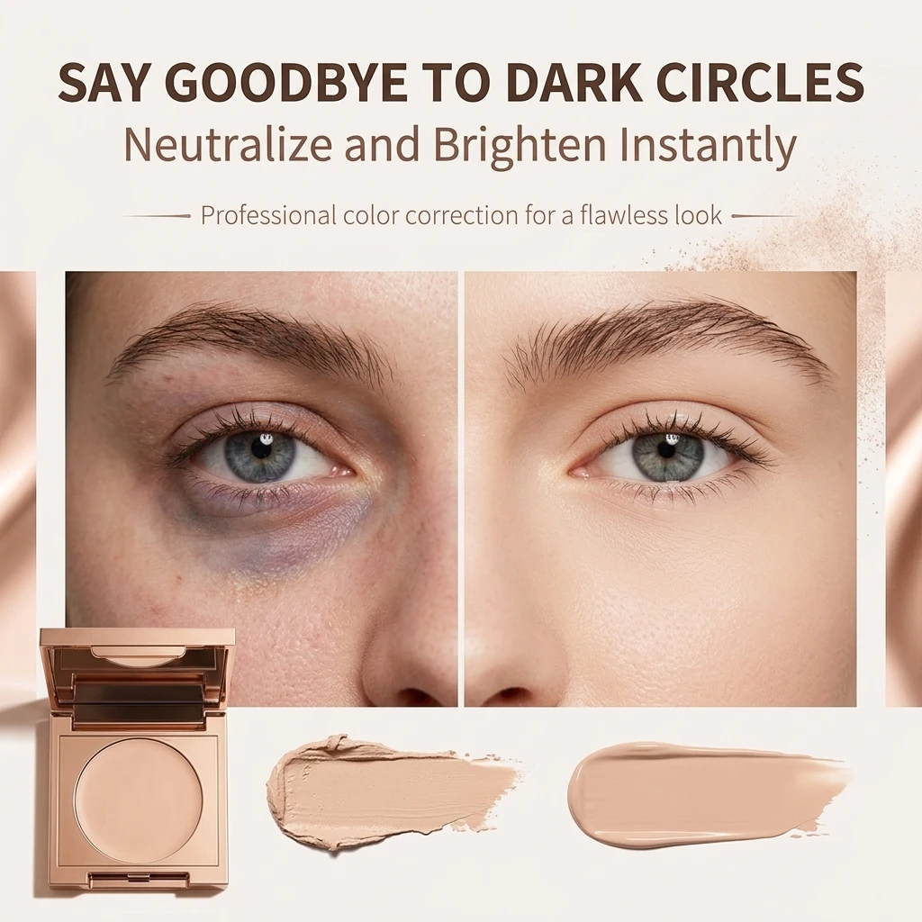 Custom Matte Concealer Cream High Quality Colored Under Eye Corrector Long Lasting Moisturizing Light Dark Circle Makeup Base