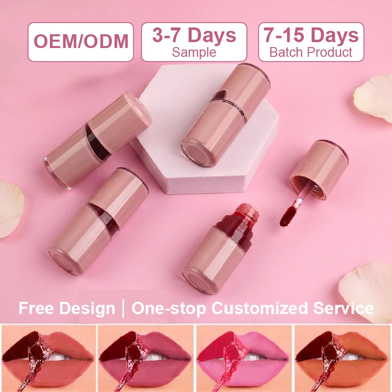 Private Label Custom Logo Lip Gloss Makeup Luxury Long Lasting Lip Tint Wholesale Liquid Lipstick Beauty Products for Women