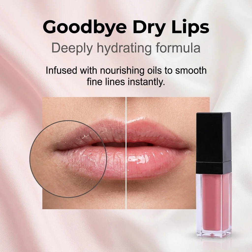 Small Batch Customizable Wholesale OEM ODM Customized Logo Black Lid Waterproof Empty Lip Gloss Vegan Long Lasting Lip Gloss