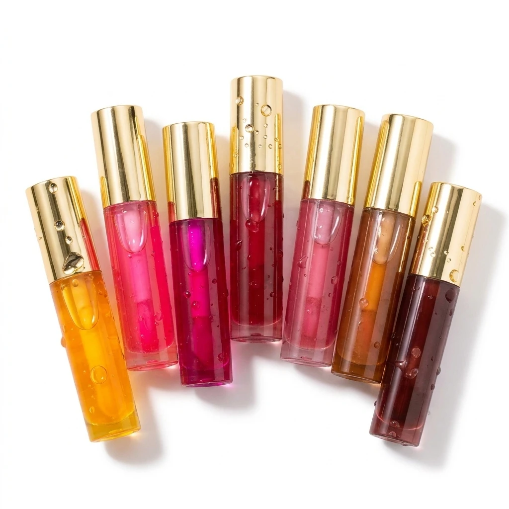Custom 8 Color Moisturizing Fruit Clear Vegan P...