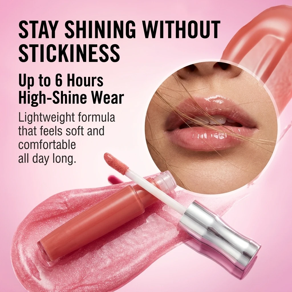 High Quality Custom Lip Gloss Wholesale Lip Gloss with Glitter High Shine Lip Lustre Gloss for Private Label Cruelty-Free