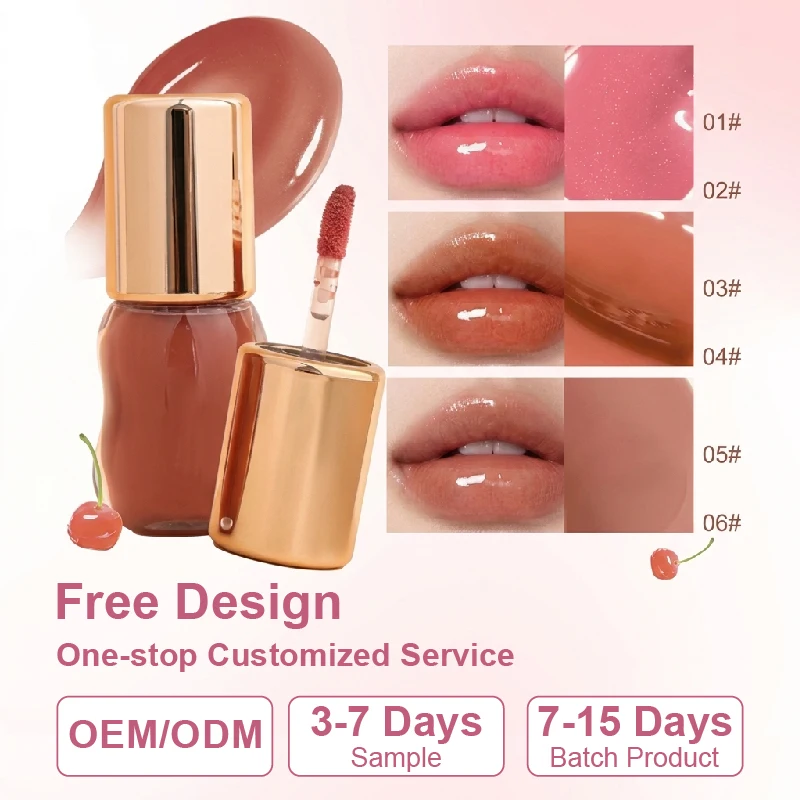 Custom Logo Lip Gloss Vegan Private Label Miner...