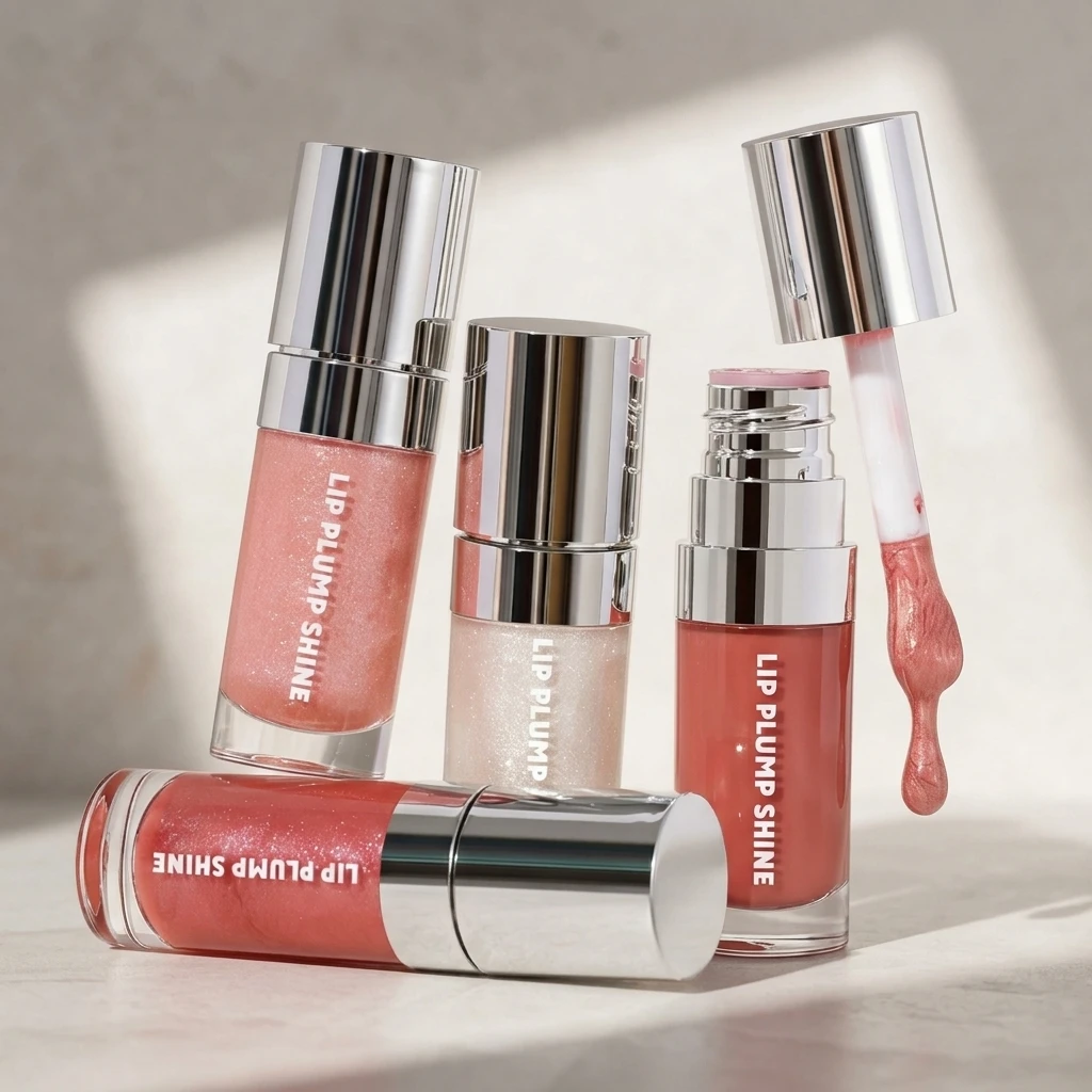 Hot Selling Custom Private Label Vegan Hydrating Lip Gloss Lip Makeup New Shiny Nude Gloss Herbal Mineral Ingredients Liquid