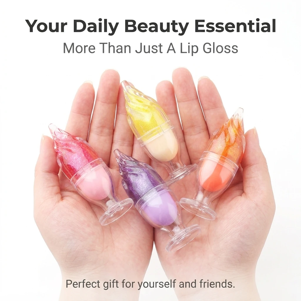 Custom Your Own Logo Vegan 3D Lip Gloss Long Lasting High Shine Hydrating Plumping Non-Sticky Moisturizing Glass-like Oil-Based