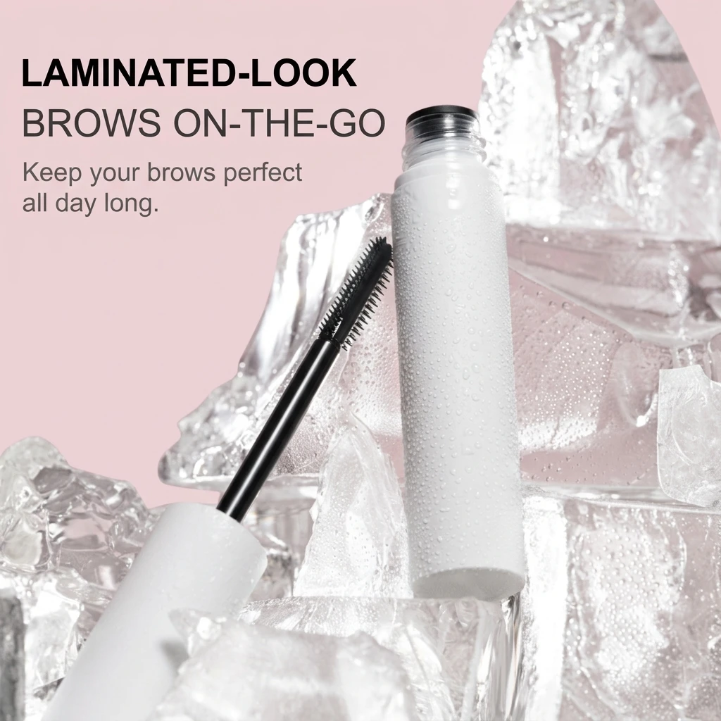 Customizable Natural Finish Brow Freeze Gel Private Label Sculpts Brows Clear Brow Wax Gel Extreme Hold Eyebrow Gel Wax OEM
