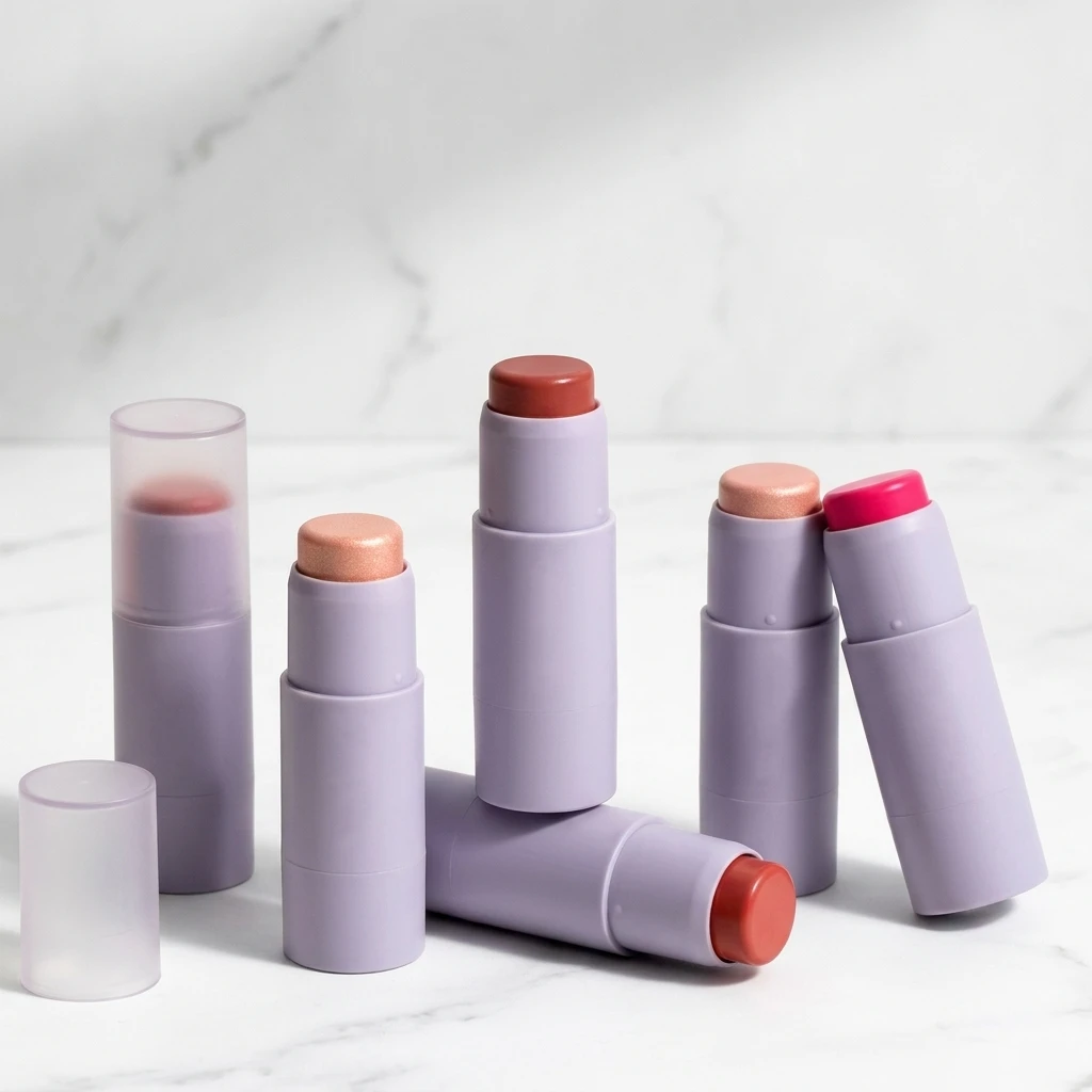 Custom OEM SPF Waterproof Vegan Purple Tube Pea...