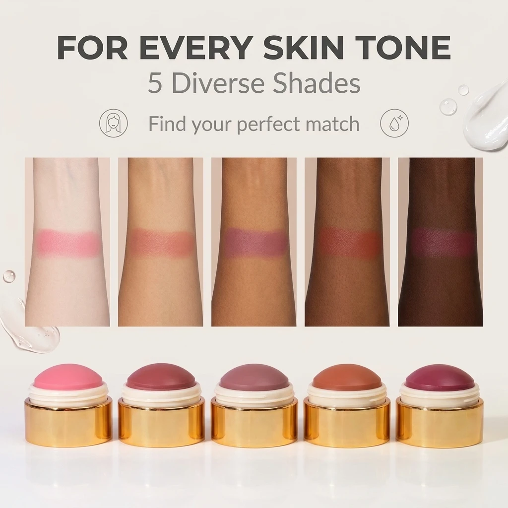 Custom Your Logo Best Blusher Maquillaje Makeup Blush Balm Vegan OEM ODM Luxury Golden Single Face Cream Blush