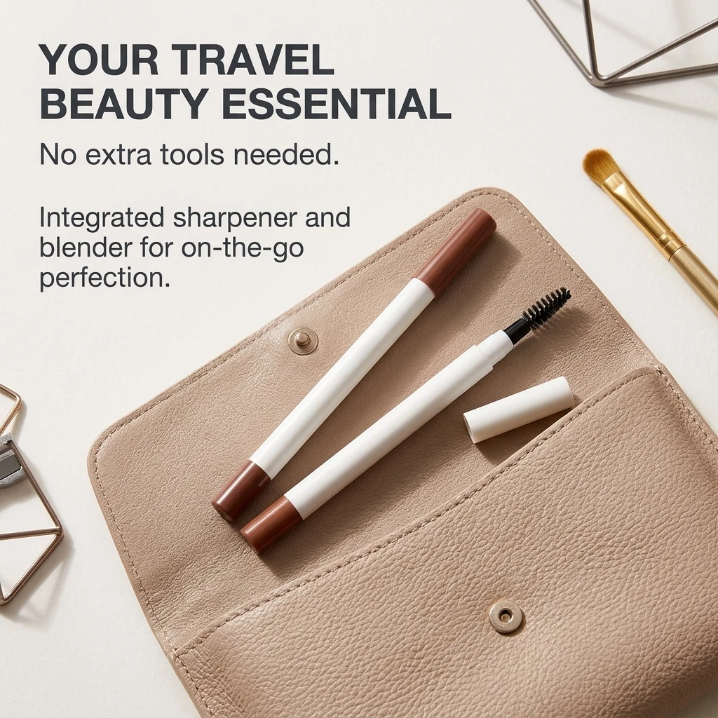 Hot Seller Custom Logo OEM Vegan Creamy Long-lasting Non Sticky Lip Liner with Brown Color Waterproof All-skin Lip Liner