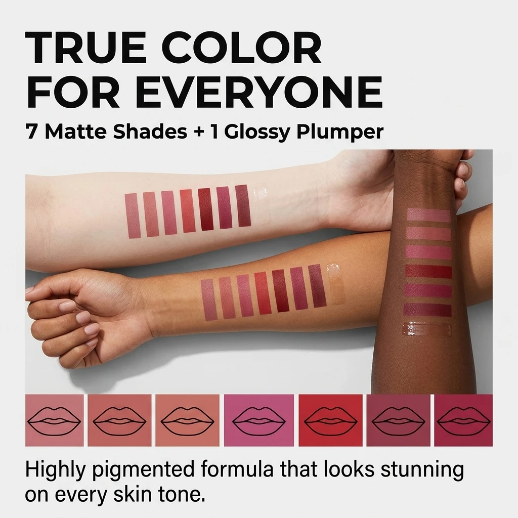 Matte Liquid Lipstick Lip Plumper Makeup Pigmented Long Lasting Lip Gloss Custom Vegan Lip Gloss Matte Lipstick Private Label