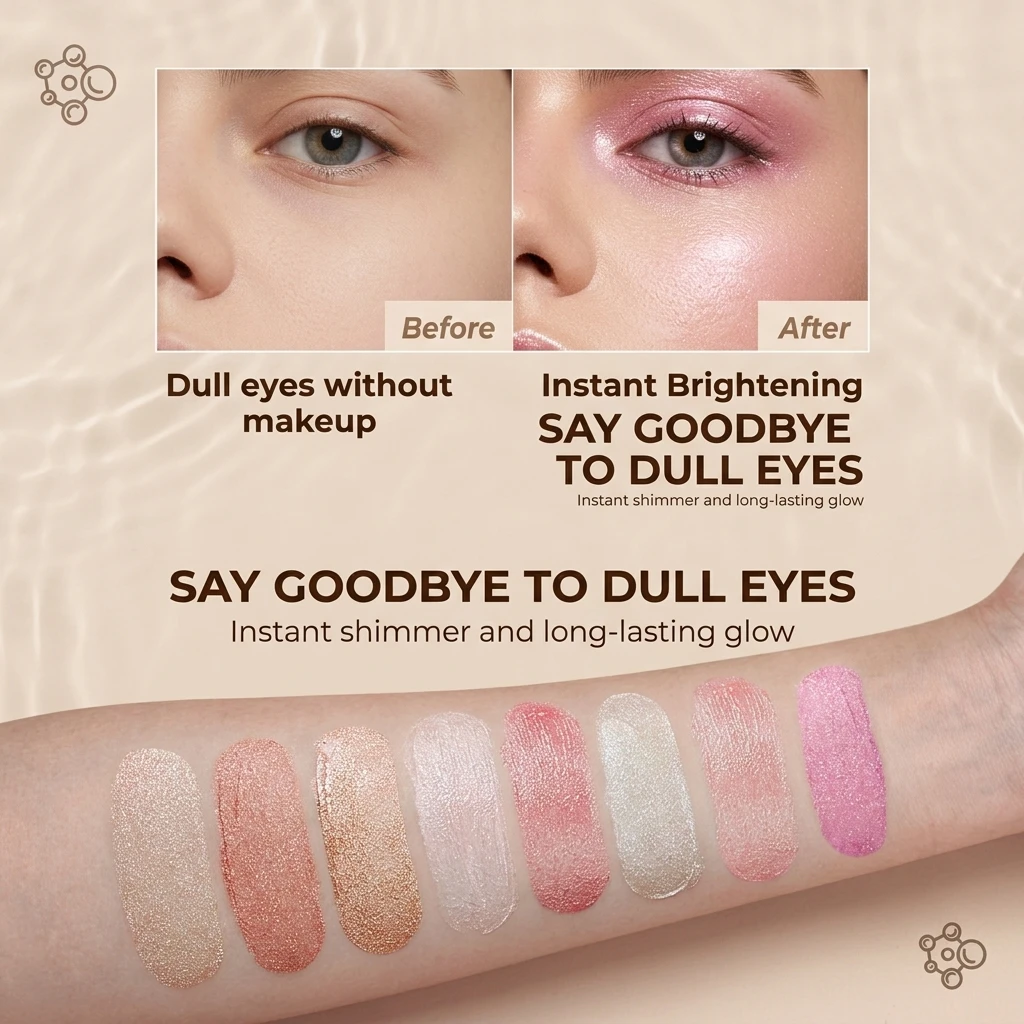 OEM Low MOQ Custom LOGO Highlight Makeup Contour Illuminator Glow Shimmer Body Oil Waterproof Liquid Highlighter Brighten