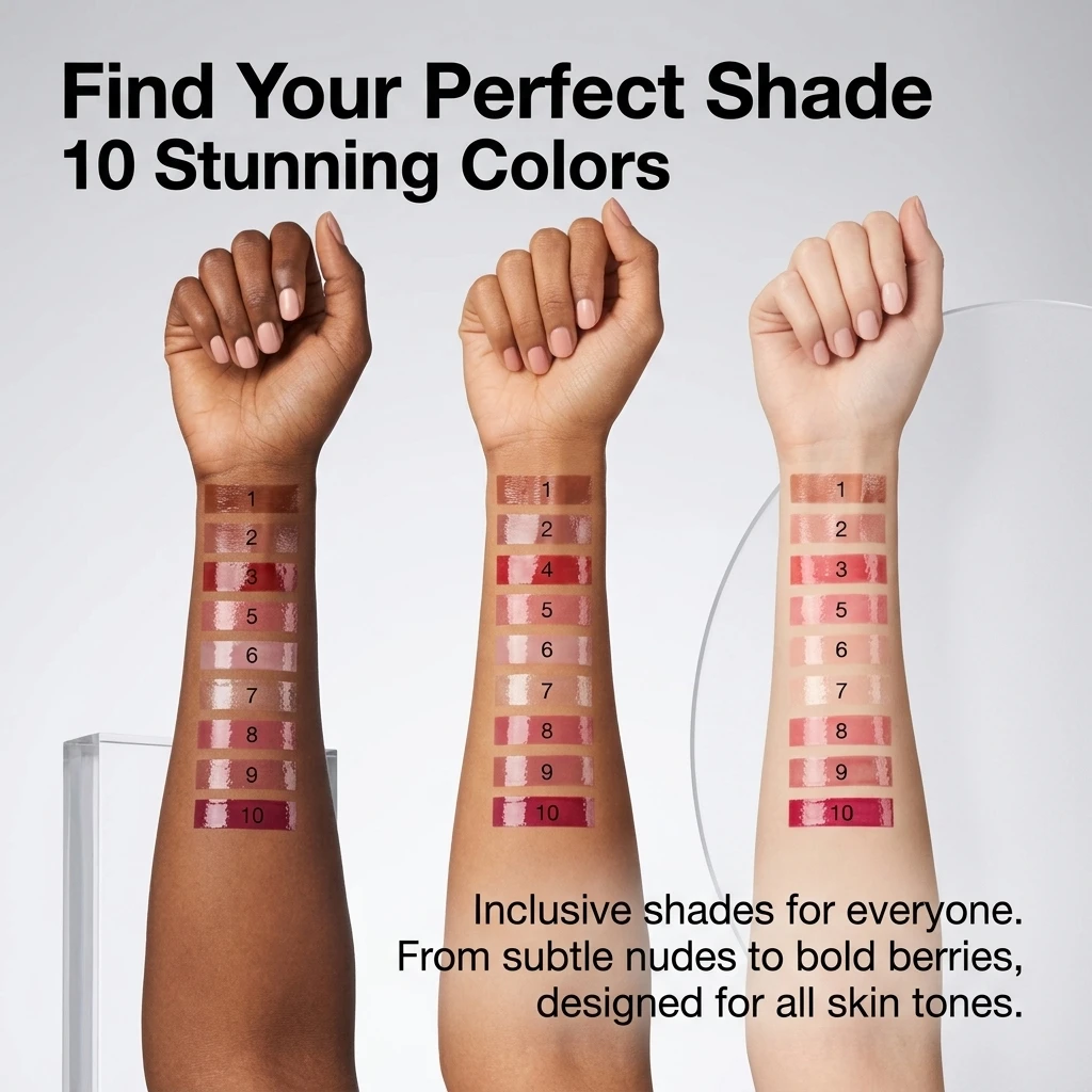 Factory Customizable Super Lustrous Non-Sticky Hydrating High Shine Finish Lip Gloss Vegan Private Label Lip Gloss OEM
