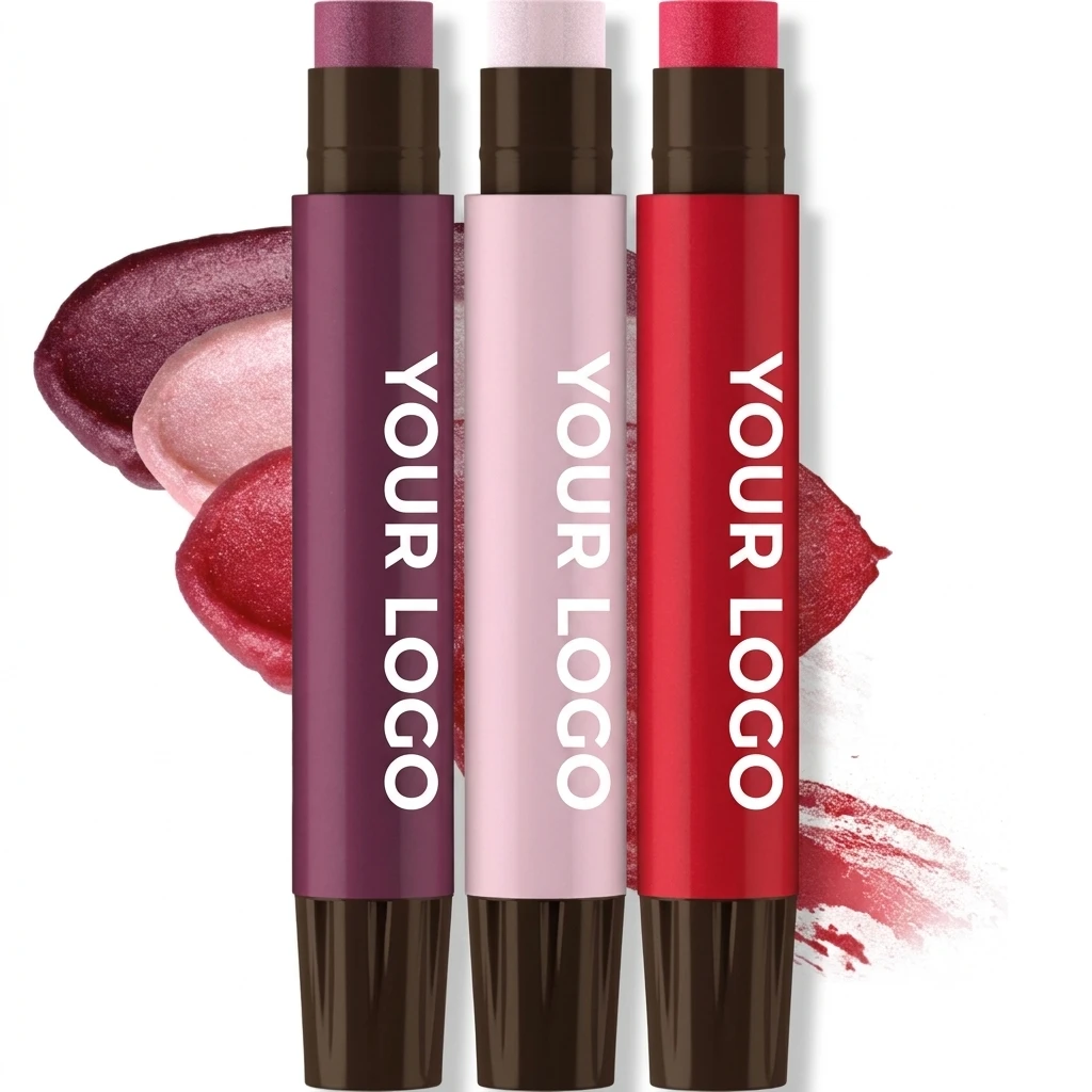 Custom Lip Shimmer Nude Collection Tinted Lip B...