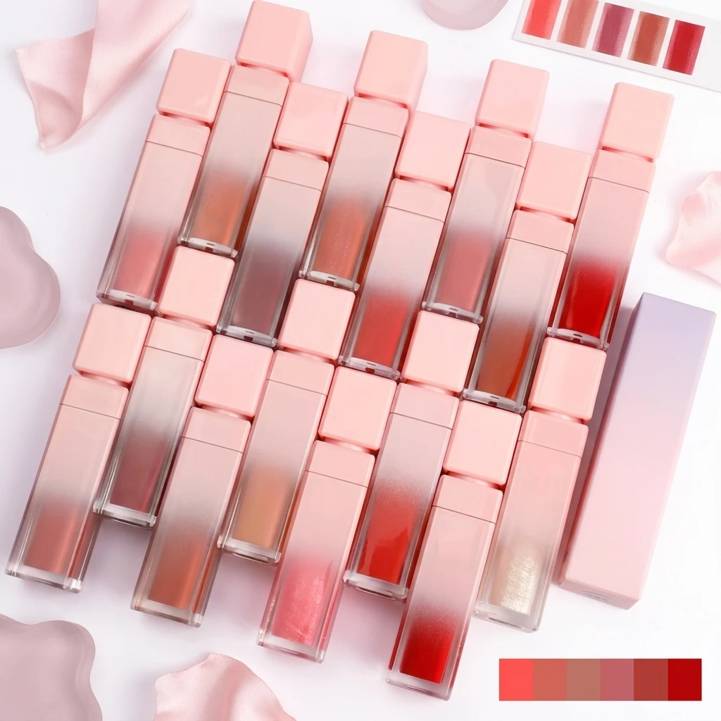 Customizable Manufacturer Private Label Mineral Waterproof Long Lasting Matte 80 Colors Lip Gloss High Pigment Lip Gloss