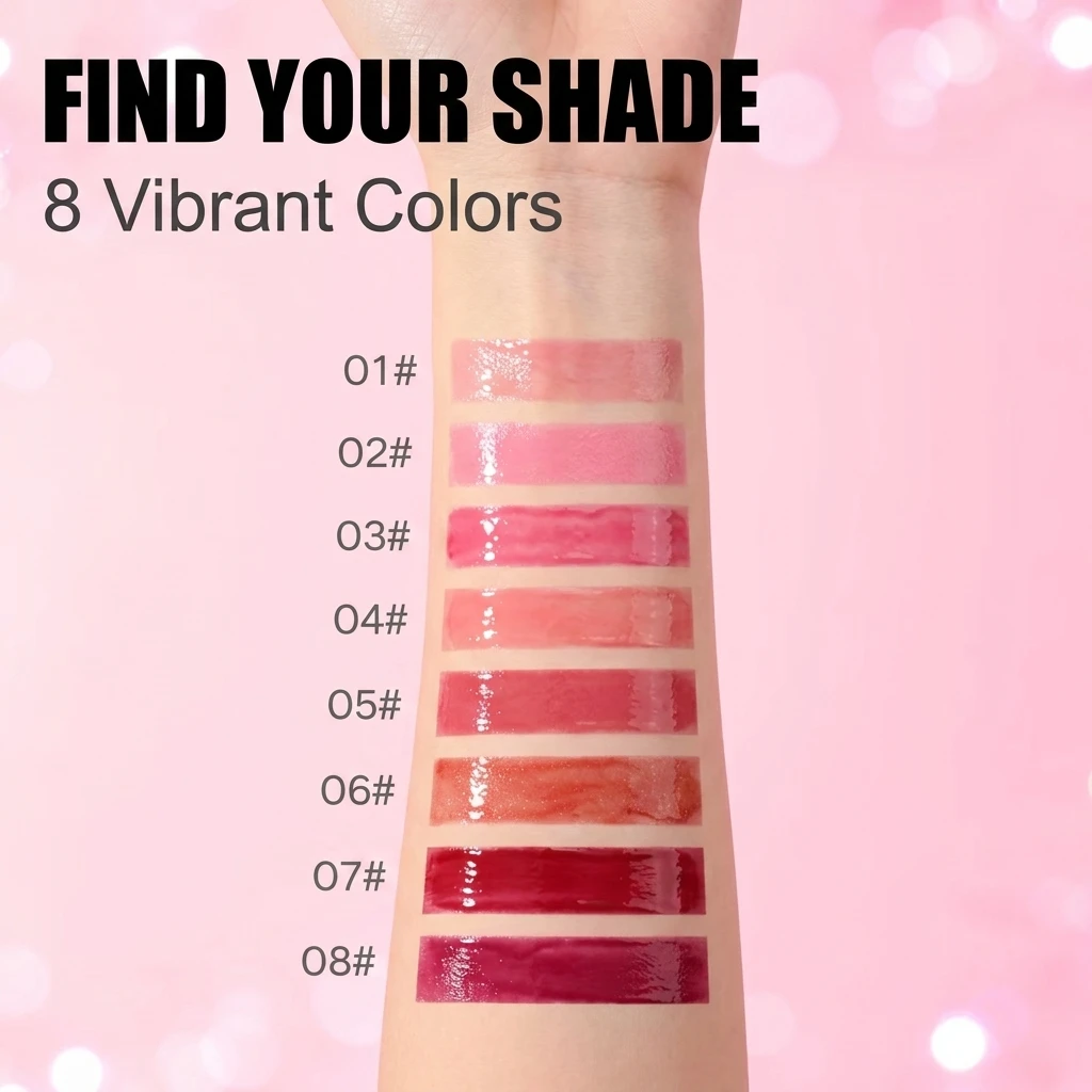 Factory Moisturizing Lip Gloss OEM ODM Custom Color Changing Liquid Lipstick Suitable for Girls' Daily Makeup and Lip Care
