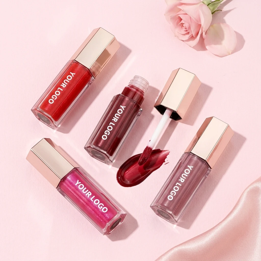 Custom Logo Makeup Vegan Clear Lip Gloss Vendor...