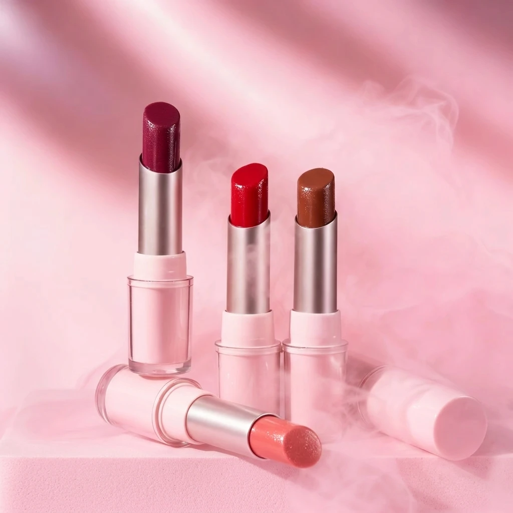 Pink Case Luminous Glossy Lip Balm Lipstick OEM