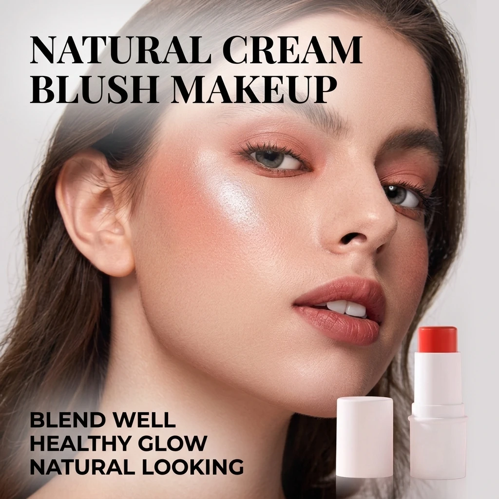 OEM ODM Private Label High Pigment Vegan Cream Blush Stick Blusher Custom Waterproof Moisturizing Natural Dewy Makeup Blush