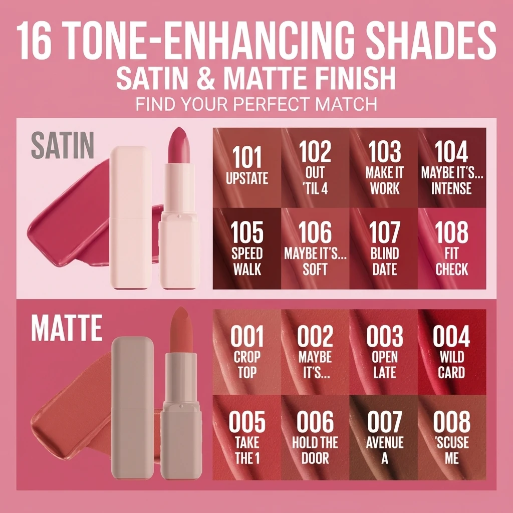Customizable Wholesale Serum Lipstick Hydrating Lip Makeup with 8HRs of Lip Plumping Moisture with Hyaluronic Acid + Oil Blend