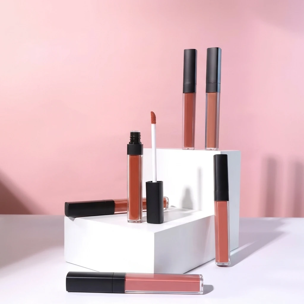 OEM Customizable 56 Colors Lip Gloss Makeup Man...