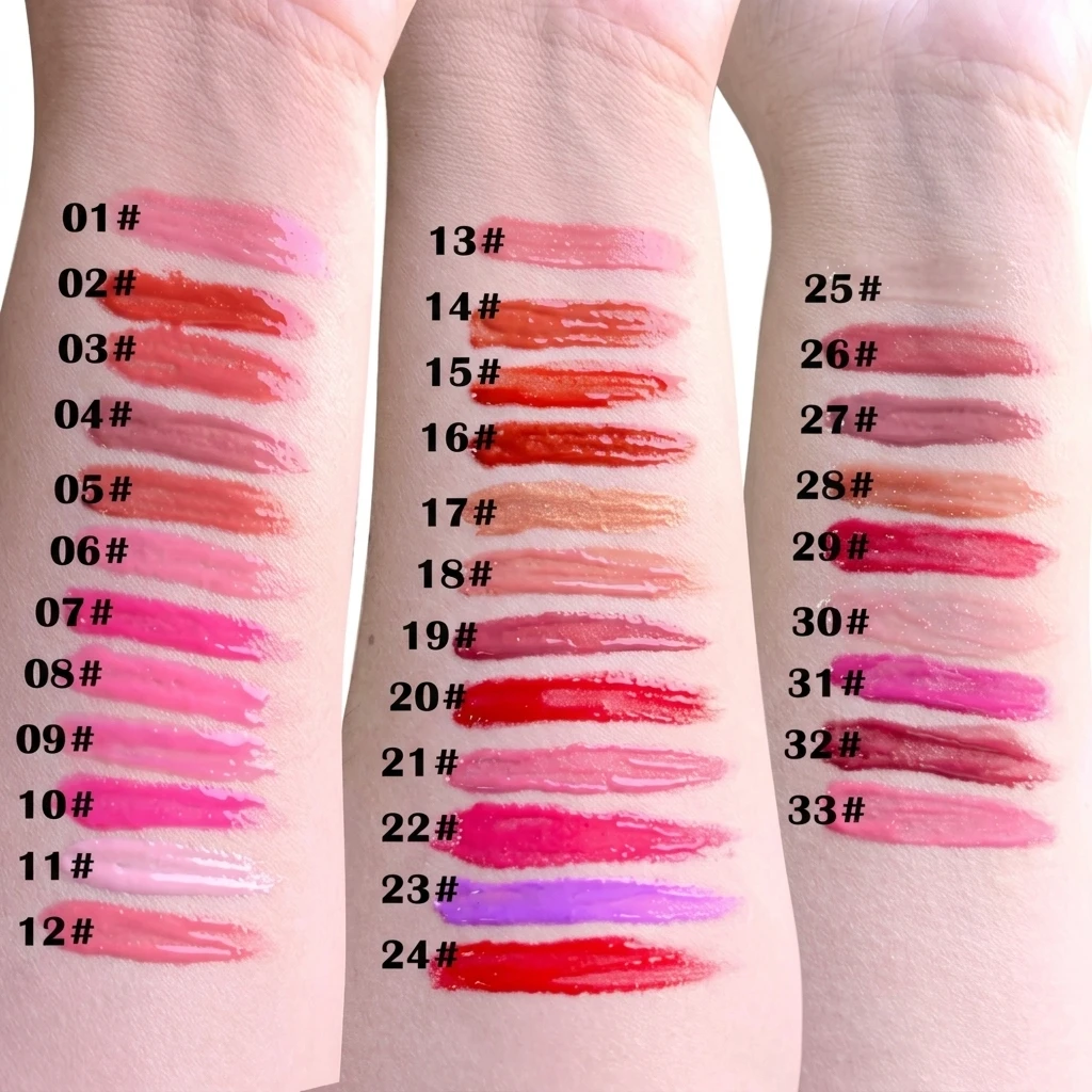 Customizable OEM Moisturizing Vegan Glossy Shining Natura Lip Gloss Private Label Custom Logo Lipstick Lip Gloss