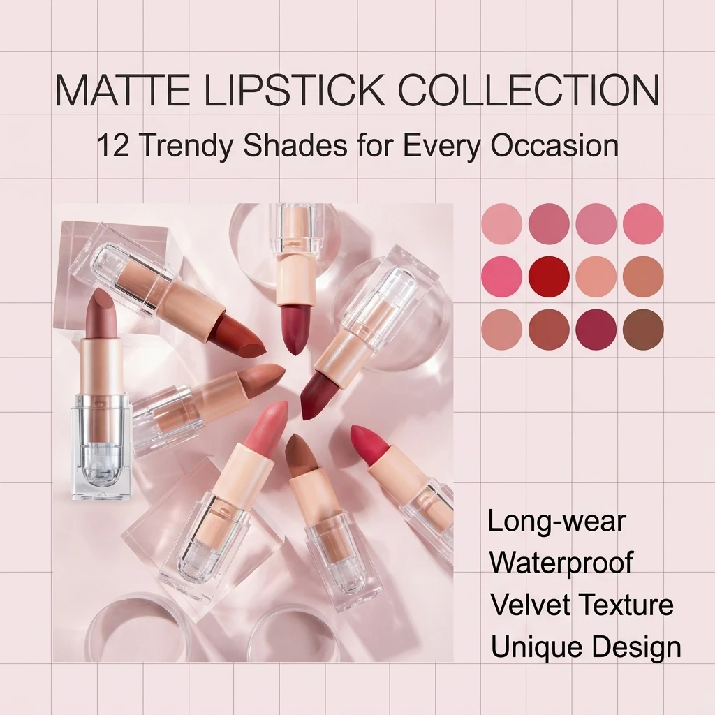 Custom New Arrival Customizable Press Lipstick Moisturizing Lip Balm Vegan High Pigment Non-drying Black Tube Lipstick
