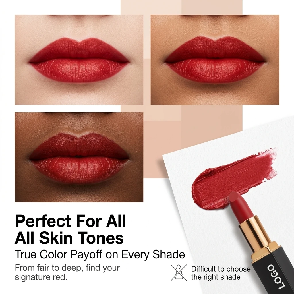 Custom Waterproof Matte Lipstick | Non-Sticky, Moisturizing Vegan Formula | China Suppliers & Factory OEM