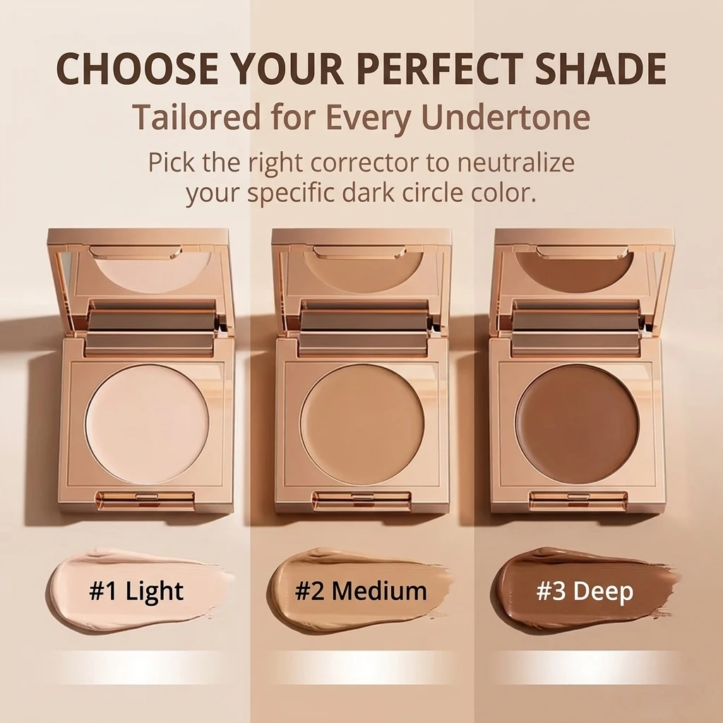 Custom Matte Cream High Quality Colored Under Eye Corrector Long Lasting Moisturizing Light Dark Circle Makeup Base Concealer