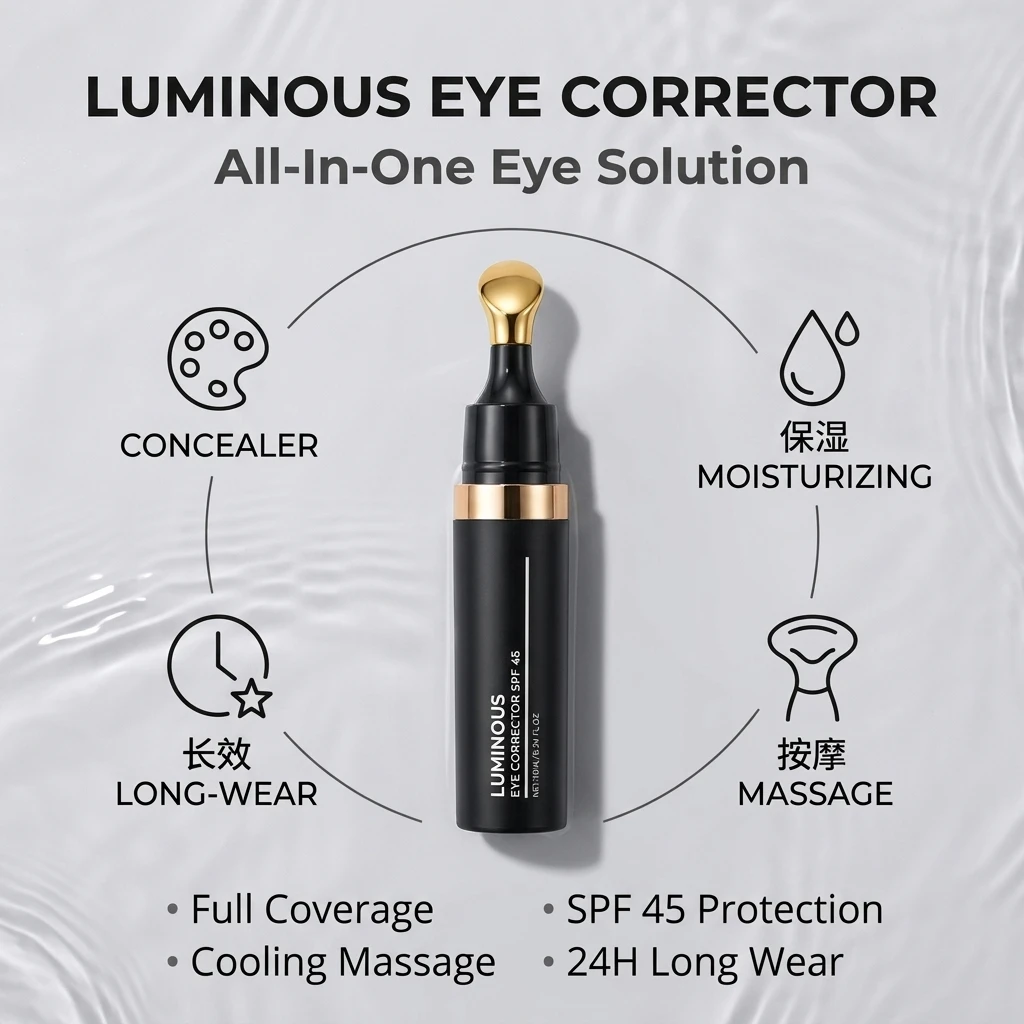 Custom Logo Cosmetics Full Coverage Eyebrow Vegan Liquid Concealer Private Label Makeup Covers Dark Circles Concealer