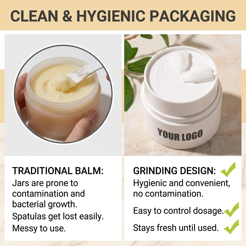 Custom Rotating No Touch Nourishing Makeup Remover Balm OEM ODM Moisturizing Face Care Vegan Cleansing Balm Makeup Remover Cream