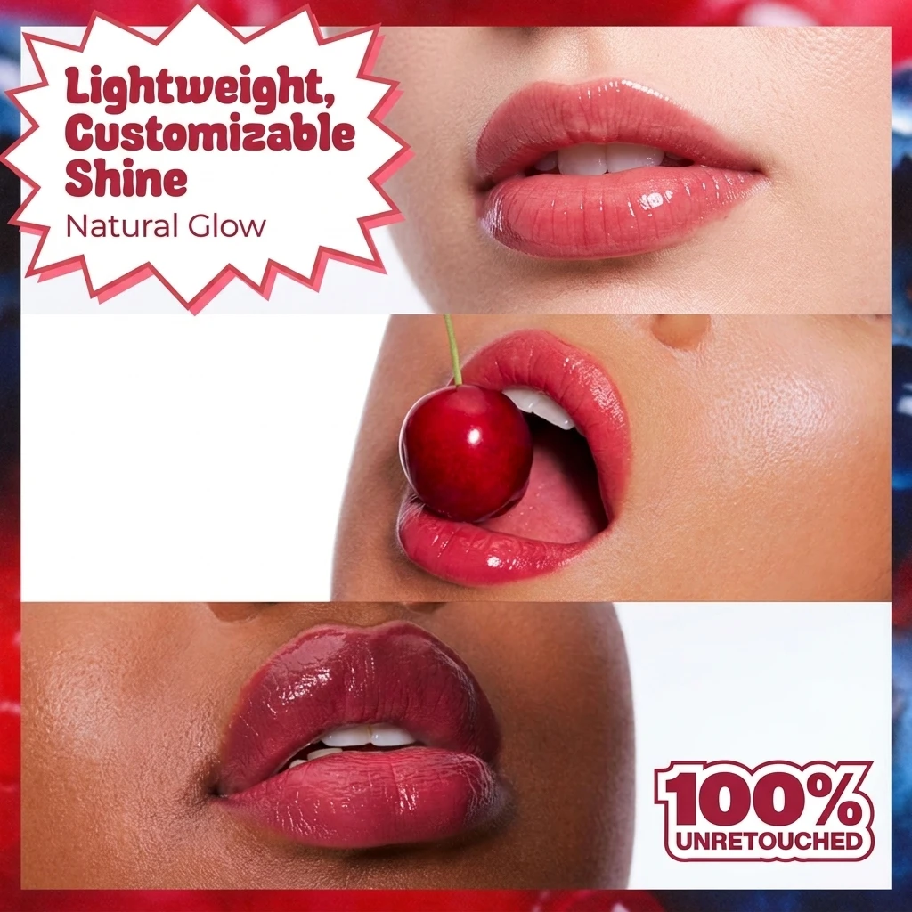 Custom Vegan Lip Gloss Lipstick Moisturizing Glossy Lip Gloss Private Label Lip Gloss with Mirror Like Shine Cruelty-Free