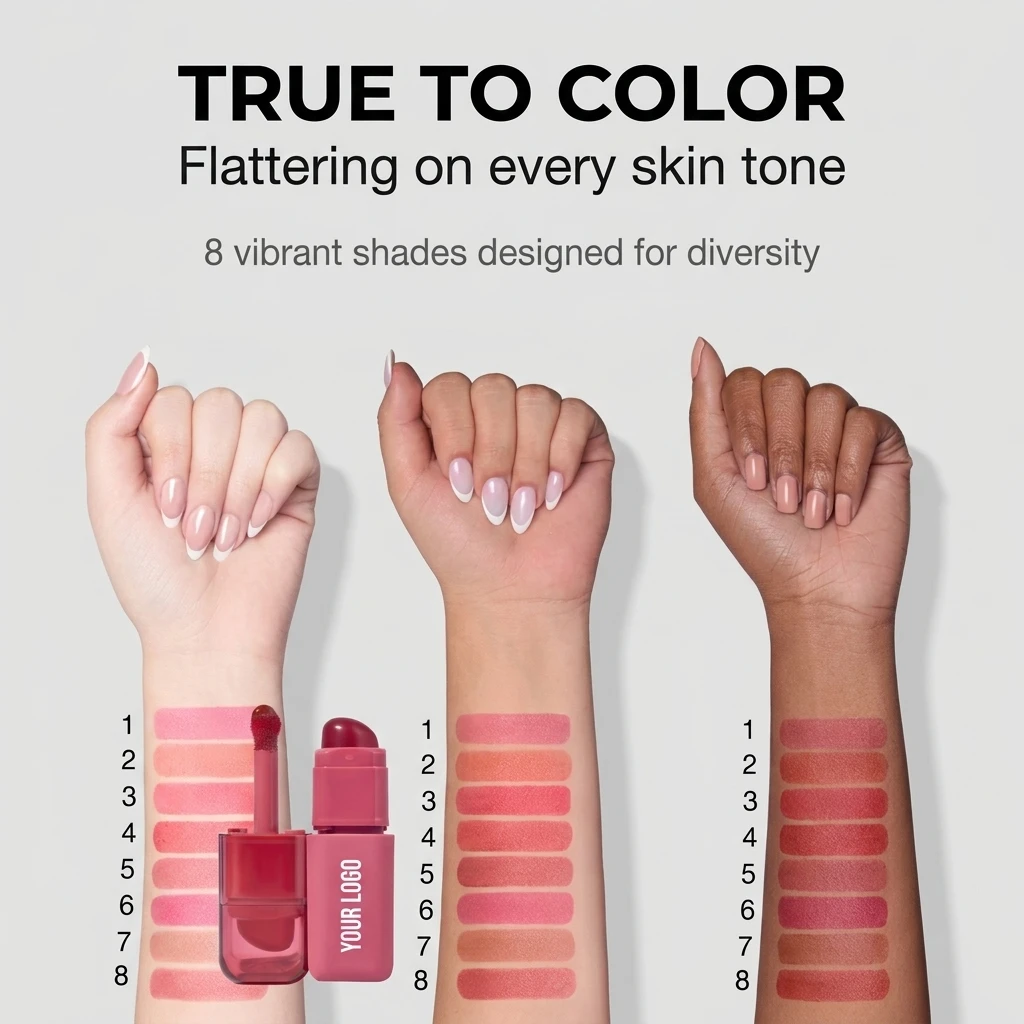 Custom logo 2-in-1High Pigmented Moisturizing Vegan Jelly Lip Gloss Wholesale Long Lasting Creamy Lipstick Lip Gloss