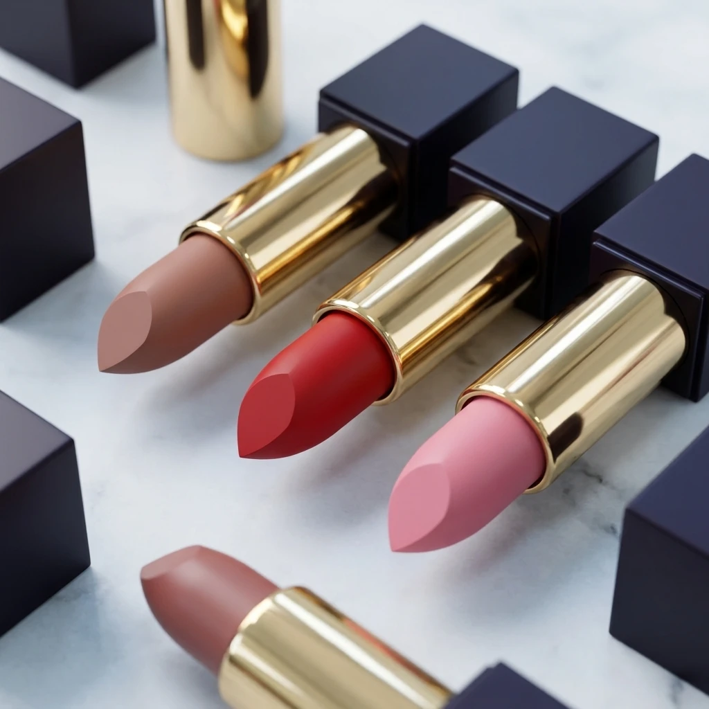 Customizable OEM Black Pressed Matte Lipstick Private Label Waterproof Long Lasting Vegan Cruelty Free Shades Solid Lipstick