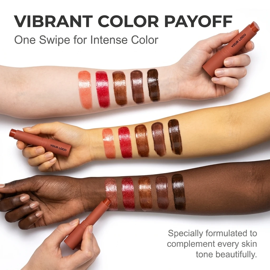 Hot Selling Cream Vegan Mineral Moisturizing Waterproof Long Lasting Personalized Lip Balm Sunscreen 7g Stick Lipstick OEM