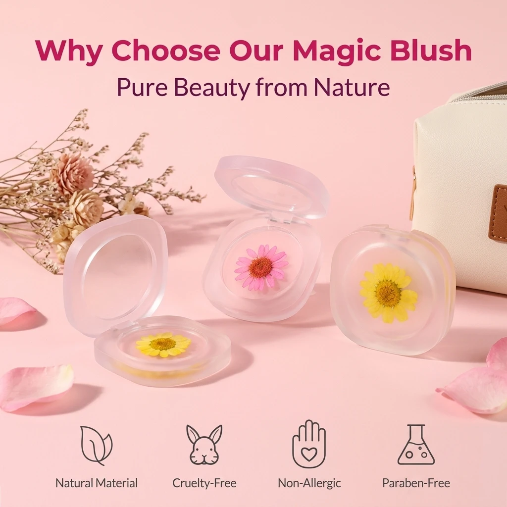 Change Color Blush Infused Real Flowers OEM