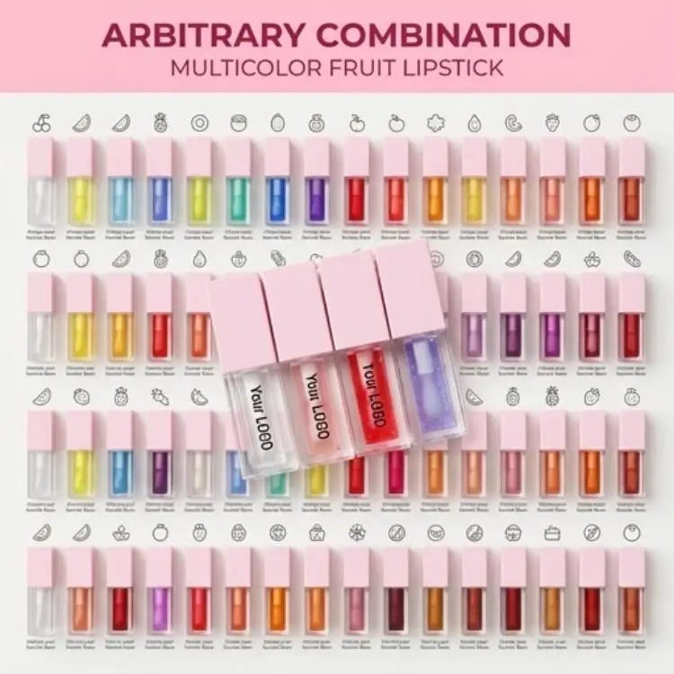 Custom Wholesale Low MOQ High Quality OEM Lip Gloss Flavouring Oil Private Label clear Vegan pink Plumped Lip Oil