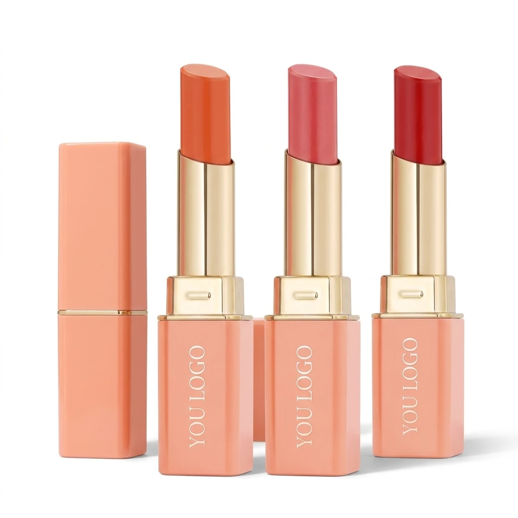 Moisturizing Orange Red Lipstick for Women Glas...