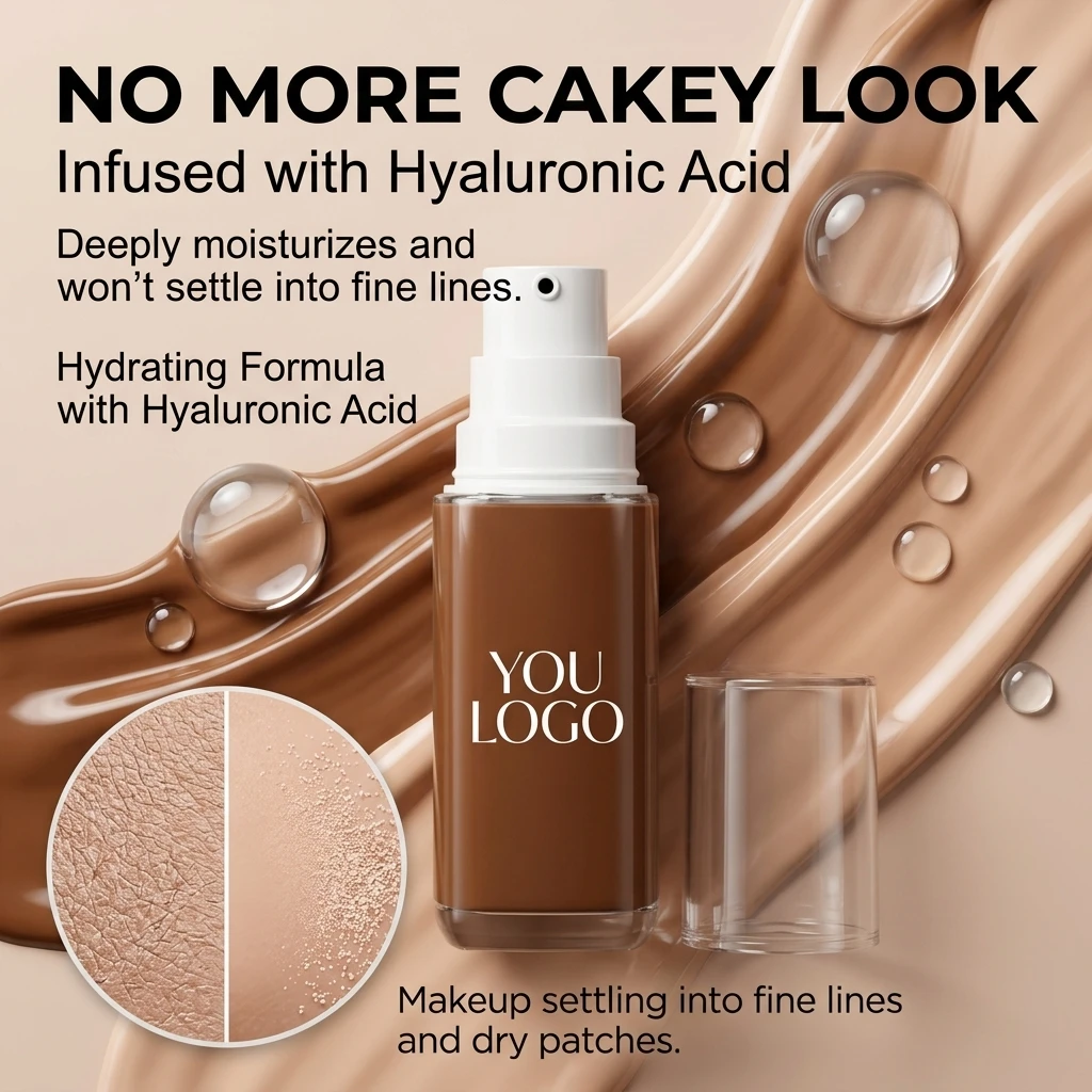 Matte Waterproof Full Coverage Foundation OEM