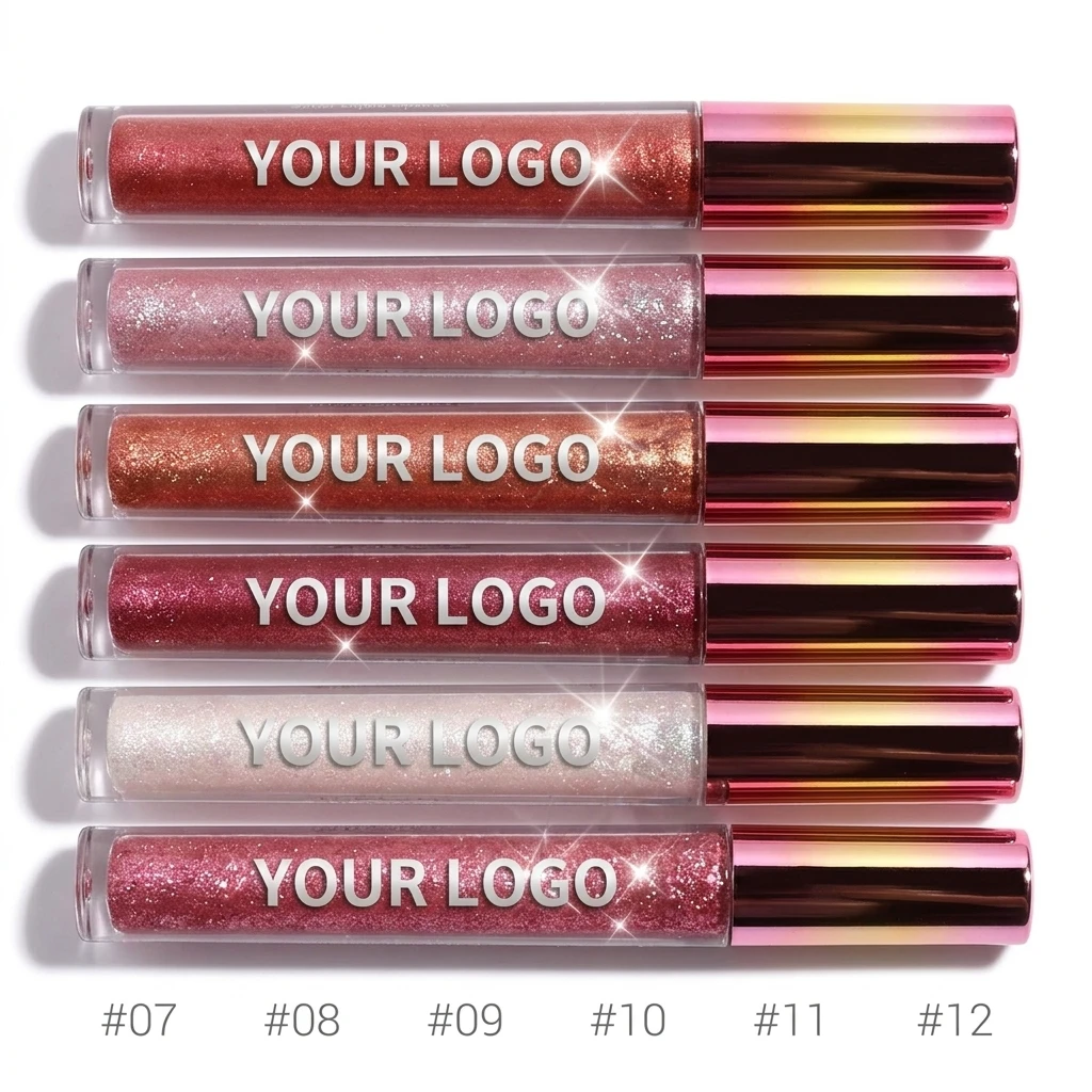 Lip Gloss Matte to Glitter Liquid Waterproof Me...
