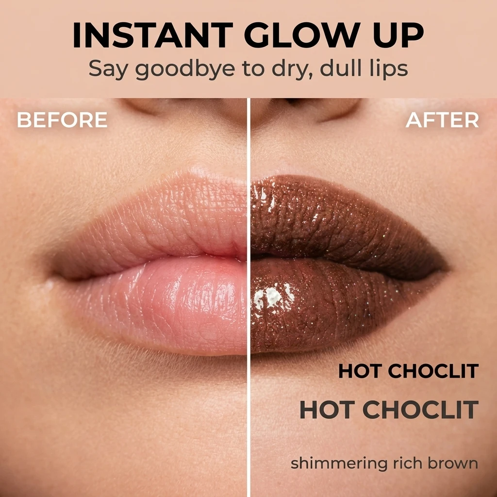High Quality Waterproof Non-staining Long-lasting Moisturizing Lipstick Lich Brown Chocolate Shimmer Glitter Shade Lipstick