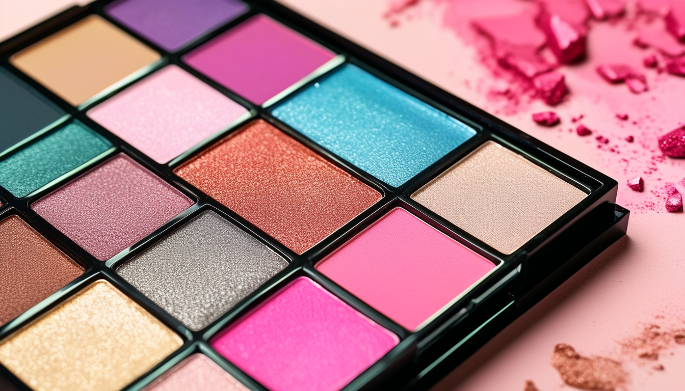 Colorful Eyeshadow For Photography Studios And Glamour Shoots